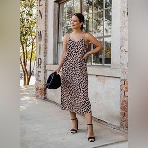 Amazon - The Drop Leopard Animal Print Slip Dress by Kathleen Barnes